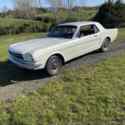 1965 Ford Mustang Sedan White RWD Automatic pony seats