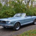 1965 MUSTANG CONVERTIBLE 289 AUTO PB STRAIGHT BEAUTIFUL SILVER BLUE VERY NICE