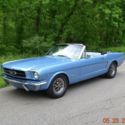 1965 MUSTANG CONVERTIBLE 289 AUTO POWER TOP SOLID BEAUTIFUL SILVER BLUE NICE