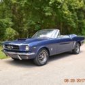 1965 MUSTANG CONVERTIBLE 289 AUTO PS STRAIGHT BEAUTIFUL CASPIAN BLUE VERY NICE