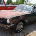 1965 Mustang Convertible. 6 cyl 3 spd bench seat. Needs restoration, typical rus