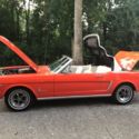 1965 MUSTANG CONVERTIBLE - GORGEOUS 3 OWNER - 351 WINDSOR 8 CYL - POPPY RED - AC