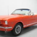 1965 Mustang Convertible GT 289 1 owner Poppy Red white interior v8  automatic