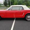 1965 Mustang Convertible Red/white top and pony interior Bluetooth 302 Automatic