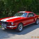1965 MUSTANG FASTBACK A-CODE 289 4SPD SOLID BEAUTIFUL RED BLACK PONY INTERIOR