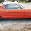 1965 mustang fastback Poppy Red color   runs and drives