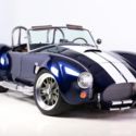 1965 NEW BACKDRAFT ROADSTER FORD COYOTE 5.0 T5 INDIGO BLUE WHITE STRIPES 475MLS
