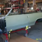1965 Oldsmobile Cutlass 442 Convertible body shell new floors and painted frame