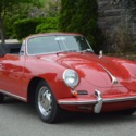 1965 Porsche 356C  0 Red Cabriolet