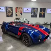 1965 Shelby Cobra Replica, Marina Ray Blue with 285 Miles available now!