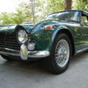 1965 Triumph TR4A, restored, British Racing Green, convertible
