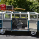 1965 Volkswagen 21-Window DELUXE MICROBUS Walk-Through SEA BLUE Cumulus White