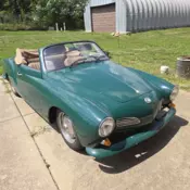 1965 Volkswagen Karmann Ghia Convertible Green