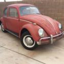 1965 Volkswagen VW beetle bug, ruby red Barn FIND, OG interior
