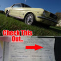 1966 C Code 289 Auto AC 100% Orig Sheet Metal New Interior 1st Owner Docs Video