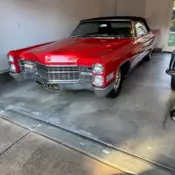 1966 Cadillac 61 Red black leather