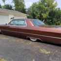 1966 Cadillac bagged on choppin block suspension