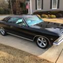 1966 Chevelle Malibu 327 V8 Factory Air Original Tuxedo Black 17" Chrome US Mags