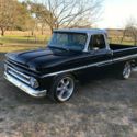 1966 Chevrolet C10 SWB FLEETSIDE 350 TURBO 350 PS PB VINTAGE AC 211 Miles Black