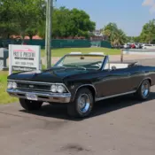 1966 Chevrolet Chevelle Convertible,427 Big Block, 4-Speed, Nicely Restore Blac