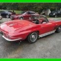 1966 Chevrolet Corvette Stingray Convertible V8 Gasoline 4-Spd Manual Rally Red