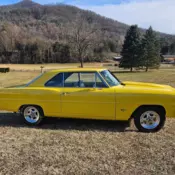 1966 Chevrolet Nova Yellow 2 dr hdtp