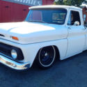 1966 CHEVY C10 - CUSTOM SHORT BED SHOP TRUCK AIRRIDE PICKUP RATROD MATTE WHITE