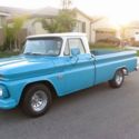 1966 Chevy C10 pickup fleetside, inline 6 engine, classic,