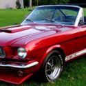1966 Conv ShelbyGT 350 Recreation,V-8/Dual Quads,4Spd,AC,PDisc,PS,Red/Black Pony