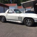 1966 CORVETTE BIG BLOCK 4 SPEED SAME OWNER 37 YEARS WHITE/RED