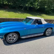 1966 Corvette Convertible matching 350hp/327 with 4 speed trans. ground up resto