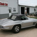 1966 CORVETTE ROADSTER SILVER PEARL ON BLACK PS PW 300HP 4 SPEED