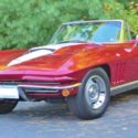 1966 corvette Sting Ray Convertible 4 Speed  Burgundy White  Top Black Interior