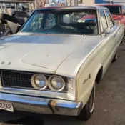 1966 Dodge Coronet  white with blue interior