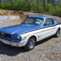1966 FASTBACK 289 AUTO STRAIGHT AND SOLID SHARP SILVER BLUE AND WIMBLEDON WHITE