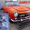 1966 FIAT 1500 CABRIOLET 118K LOT - Barn Find!