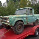1966 FORD BRONCO HALF CAB 3 Speed Pickup 6 CYLINDER FIRST YEAR OF THE BRONCO