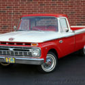 1966 Ford F-100 19,175 Miles Classic Pickup Truck Red White V8 Automatic