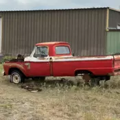 1966 Ford F100 Red f100