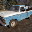 1966 ford f100 short bed pickup truck 390 4spd rat rod shop truck patina