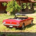 1966 Ford Mustang Convertible Red RWD Manual 3 speed factory stick
