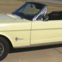 1966 FORD MUSTANG CONVERTIBLE SPRINGTIME YELLOW CALIFORNIA BLACK PLATE SURVIVOR!