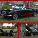 1966 Ford Mustang Convertible w/ GT Pack TripleBlack AC Pony Interior DiscBrakes