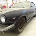 1966 Ford Mustang covertible project C-code auto disc brakes Nightmist Blue Pony