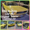 1966 FORD MUSTANG YELLOW ( COLD AC)