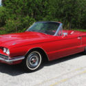1966 Ford Thunderbird Convertible,Candy Apple red with matching red interior