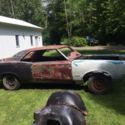 1966 GTO Project original Red Black Vinyl top 4 speed roller
