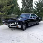 1966 IMPALA 168 SS 396 4SPD 12 BOLT FACTORY AC TACH BUCKETS CON FACTORY BLACK