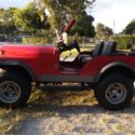 1966 KAISER CJ5 JEEP RED UTILITY VEHICLE RESTORED 1974 350 CHEVY ENGINE MOTOR