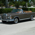 1966 MERCEDES BENZ 250 SE CABRIOLET AUTOMATIC CHOCOLATE BROWN TOBACCO VERY NICE